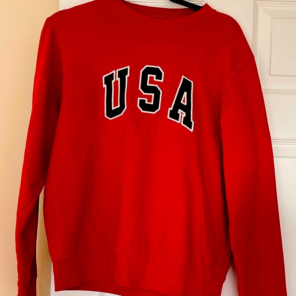 Brandy Melville John Galt Red USA sweatshirt